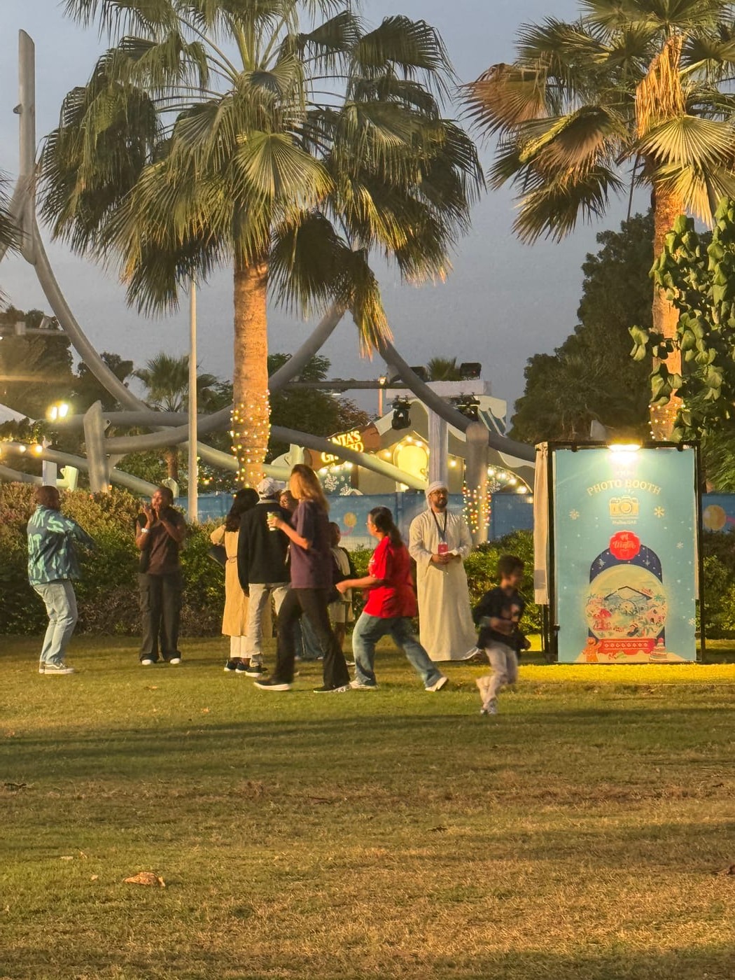 Yas Winter Festival photo booth Abu Dhabi